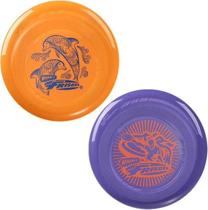 Wham-O Frisbee Go Flying Disc, 9 Inch Lightweight Sports Disc for Beginners Outdoor Beach Backyard