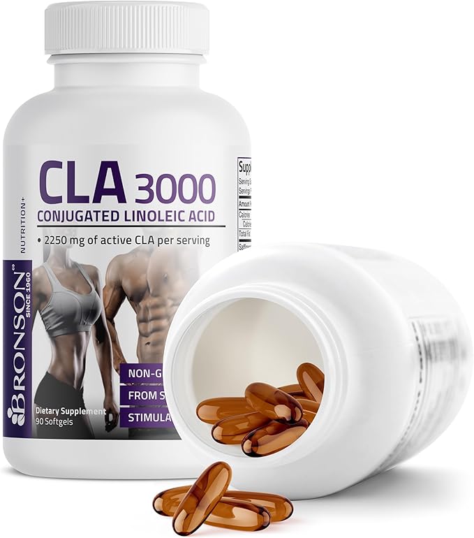 Bronson CLA 3000 Extra High Potency Supports Healthy Weight Management Lean Muscle Mass