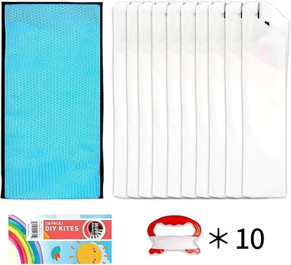 DIY Kites for Kids Kite Making Kit Bulk, Decorating Coloring Kite Party Pack,White Diamond Kite Kits