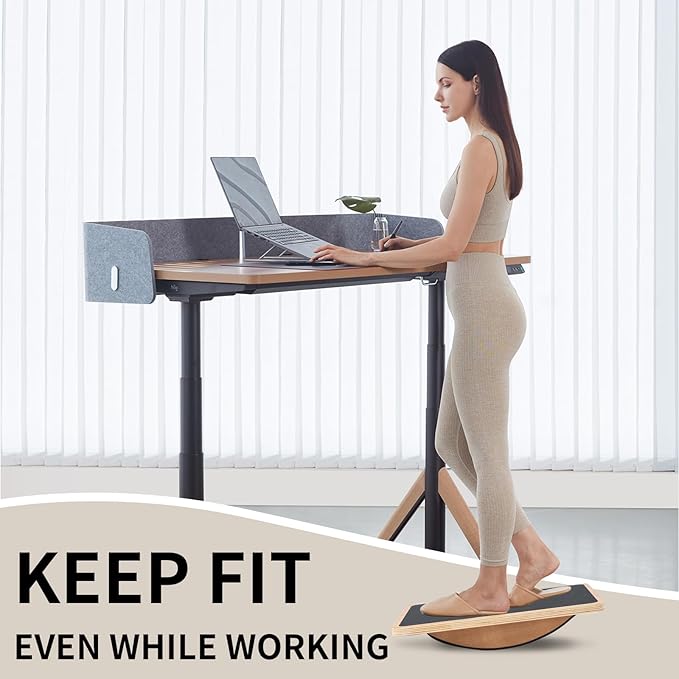 Balance Board Professional Wobble Board for Adults Anti-Slip 350LBS Balance Boards for Physical