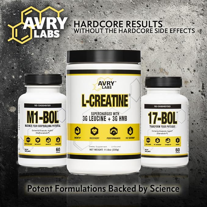 Avry Labs Extreme Anabolic Supplement ??Pre-Workout Dietary Supplement, Lean Muscle Builder & Fat
