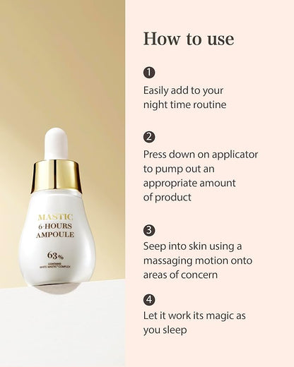 MASTINA Mastic Ampoule Serum Spoid Type Set(Dropper Type, 0.5fl oz, pack of 3), Fermented Mastic