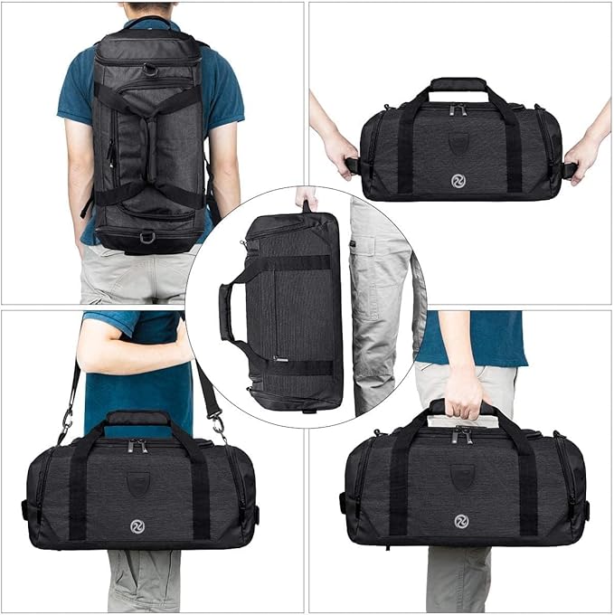 Gym Duffle Bag Backpack Waterproof Sports Duffel Bags Travel Weekender Bag for Men Women Overnight