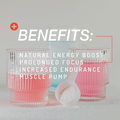 PWDRS Pre-Workout Powder, All Natural Pre Workout for Energy, Pump, Endurance & Strength, with