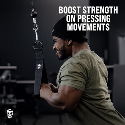 Gymreapers Tricep Rope Cable Attachment - Multi-Workout Tricep Pull Down Cable Attachment - Perfect