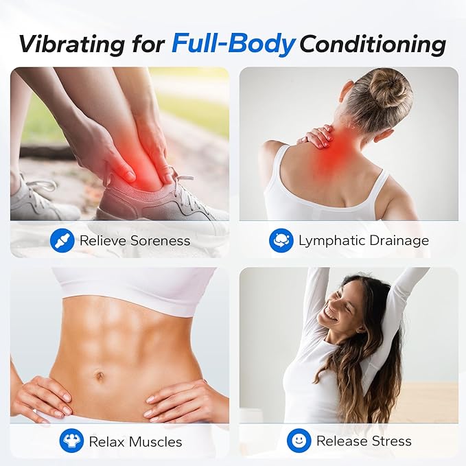 MERACH Vibration Plate Exercise Machine, Whole Body Workout Equipment for Women, Bluetooth and