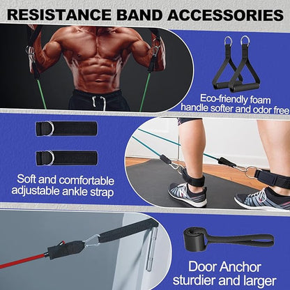 Resistance Bands,Exercise Bands,Resistance Bands for Working Out with Handles for Men and