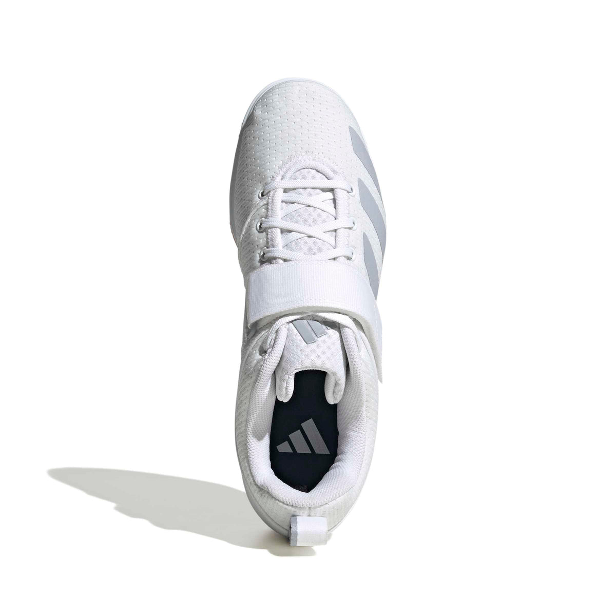 adidas Unisex-Adult Powerlift 5 Weightlifting, White/Halo Silver/Black, 9