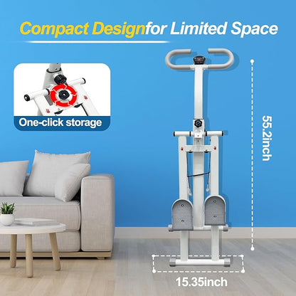 Stair Stepper for Home Vertical Climber, Foldable Full Body Exercise Aerobic Climbing Machines