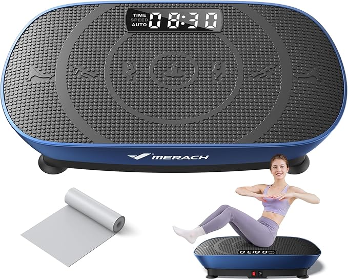 MERACH Vibration Plate Exercise Machine, Whole Body Workout Equipment for Women, Bluetooth and