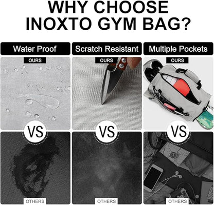 INOXTO Small Sports Gym Bag，Travel Duffel Bag with Dry Wet Pocket and Shoes Compartment for Women
