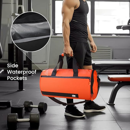 C&F BOGMOST Small Travel Duffel Bag,Compact Sports Small Gym Bag with Shoes Compartment,Lightweight