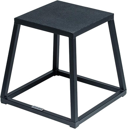 Rage Fitness Steel Plyo Box 12-18-24 Inch High Anti-Slip Pre-Assembled Plyometric Jump Box for Home