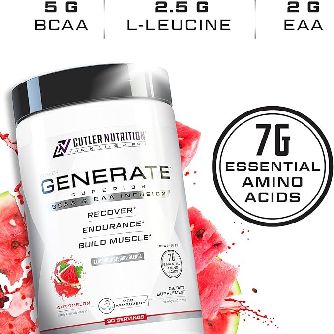 Generate EAA and BCAA Powder: Best Post Workout Recovery Drink and Branched Chain Amino Acids