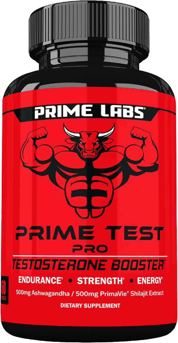 Prime Labs Prime Test Pro - Testosterone Supplement for Men - Test, Vitality, & Energy Booster