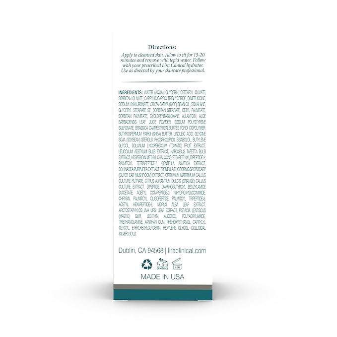 Lira Clinical BIO Hydrating Mineral Masque - Intense Nourishing Mineral Facial Mask with Hyaluronic