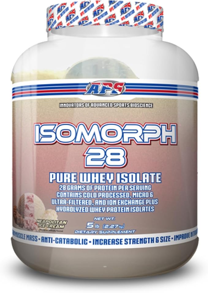 APS Nutrition Isomorph 28 Protein Powder | Pure Whey Isolate | Cold Pressed, Ultra- Filtered, & Ion