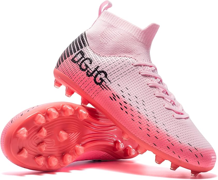 Youth Soccer Cleats Mens Training Football Cleats Lightweight Womens High-top Soccer Shoes AG