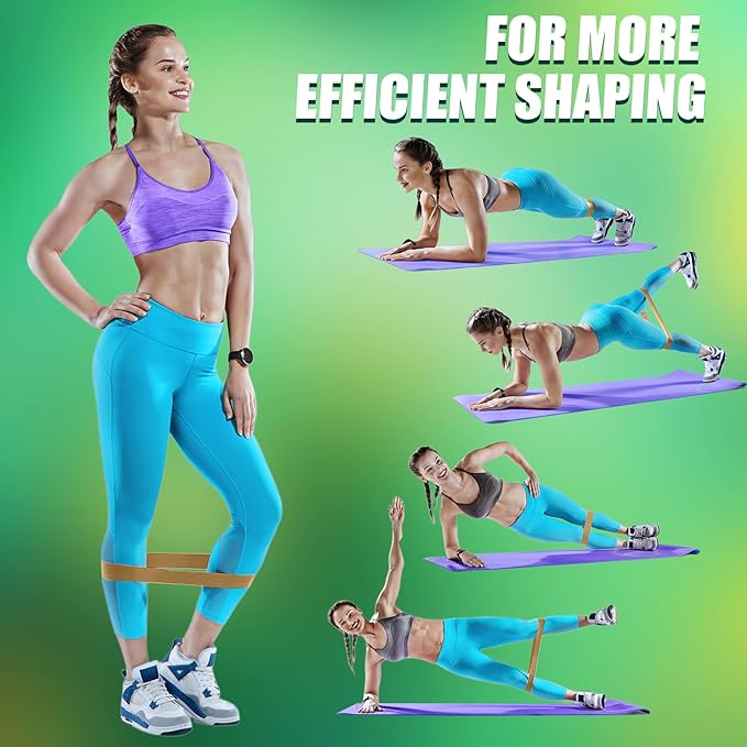WHATAFIT Resistance Bands, Exercise Bands，Resistance Bands for Working Out, Work Out Bands with