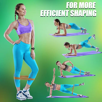 WHATAFIT Resistance Bands, Exercise Bands，Resistance Bands for Working Out, Work Out Bands with