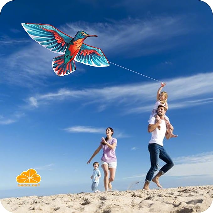 ORGCLDKT- 3D Lifelike Style Bird/Eagle Kite, Super Easy to Fly with, Ideal for Kids, Adults, Girls