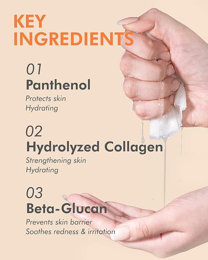 DERMAL Apricot Collagen Essence Korean Facial Mask Sheet Pack of 10 - Nourishing, Revitalizing