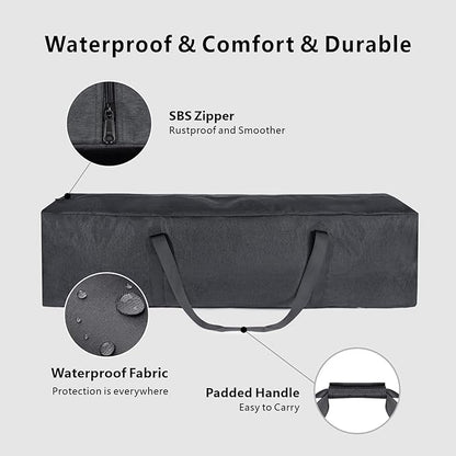 TOPDesign 46 Inch Extra Large Zippered Duffel Bag for Travel Camping Sports Equipment Storage