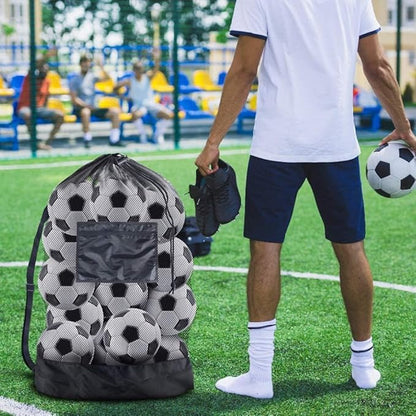 Ball Storage Net Bags, Sports Equipment Organizer for Garage/Outdoor/Pool/Gym/Beach, Drawstring