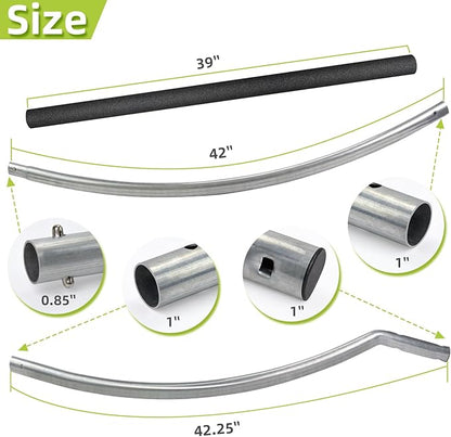 Trampoline Poles Replacement for Skywalker Or Jumpzylla,Galvanized Trampoline Enclosure Pole for
