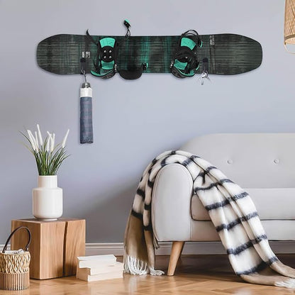 Snowboard Wall Mount Clips, Horizontal Skateboard Wall Mount，Snowboard Display Stand for Room