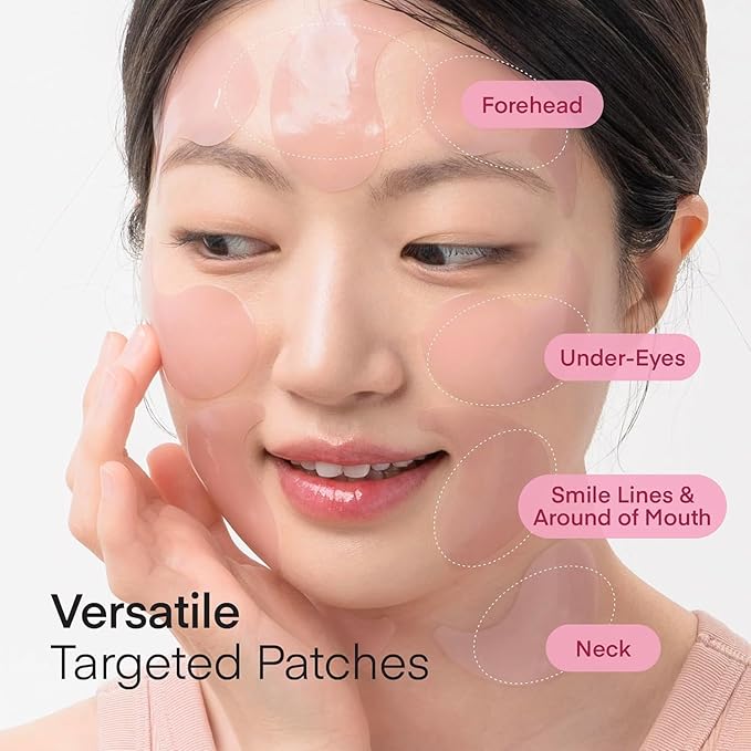 Terez & Honor Collagen Face Mask 4-Pack & Eye Patches 60 Pcs Hydrogel Set - Korean Self Care for