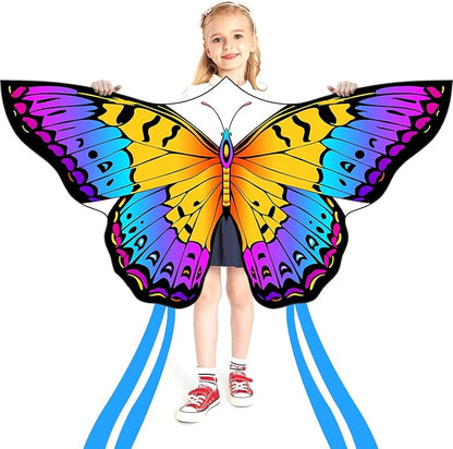 HONBO Butterfly Kites for Kids & Adults,55" x 28" Large Beginner Kite for Kids Ages 4-8,Easy to Fly