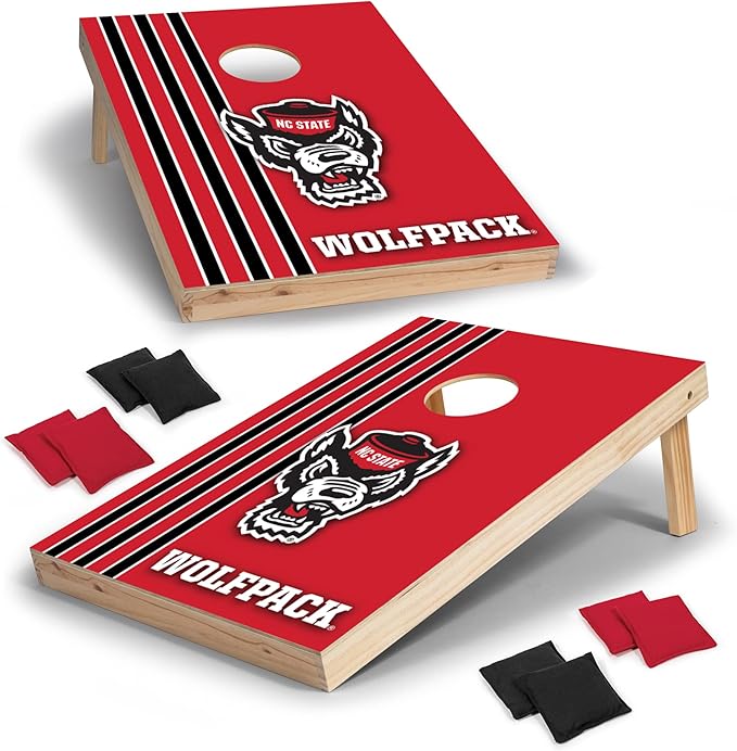 2' x 3' Solid Wood Cornhole Set with Direct Print HD Team Graphics – Great Gift for Any NCAA Fan!