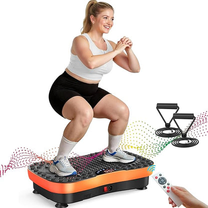AXV Vibration Plate Exercise Machine Whole Body Workout Portable Mini Vibrate Fitness Platform