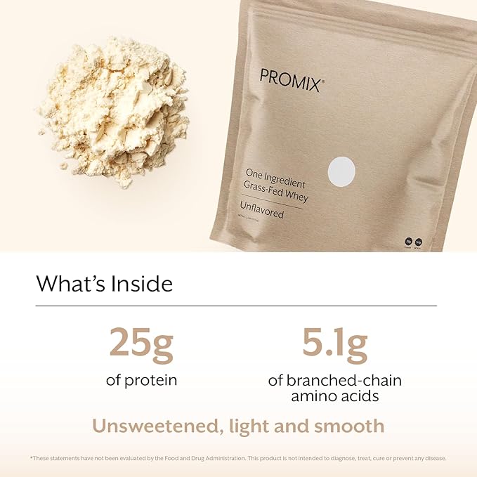 ProMix Nutrition One Ingredient Whey Protein Powder, 25g Protein per Serving, Sugar Free, Soy Free