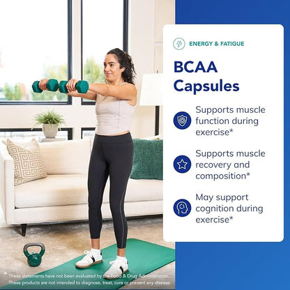 Pure Encapsulations BCAA Capsules | Hypoallergenic Supplement to Support Muscle Function During