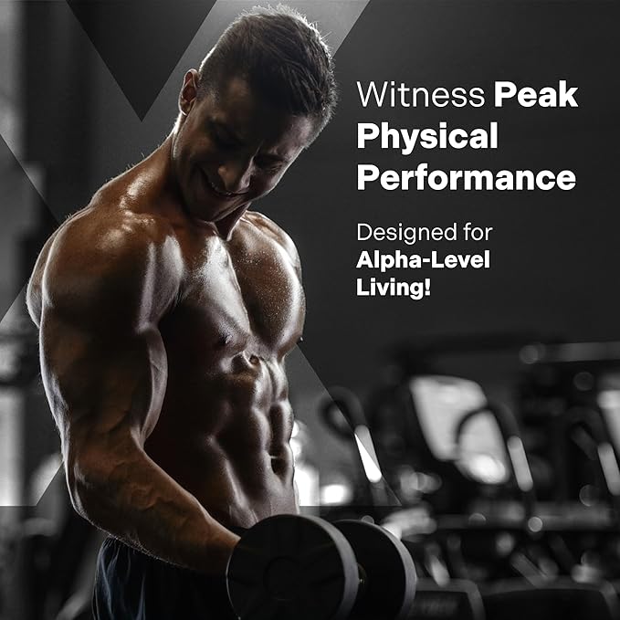 ATLAS X 10-in-1 Masculinity Maximiser Supplement for Men - Energy, Strength & Vitality Capsules