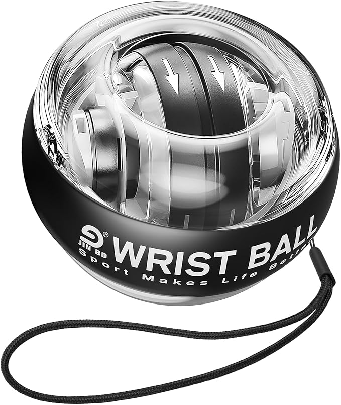 Wrist Trainer Ball Auto-Start Gyroscopic Forearm Exerciser Gyro Ball for Strengthen Arms, Fingers