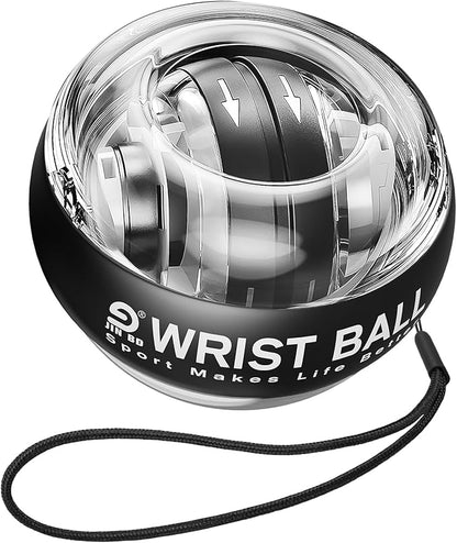Wrist Trainer Ball Auto-Start Gyroscopic Forearm Exerciser Gyro Ball for Strengthen Arms, Fingers