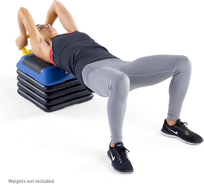 Circuit Fitness by Marcy 16 x 16 inches Adjustable Height Aerobic Step Platform with Adjustable
