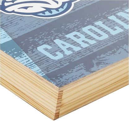 Wild Sports NCAA College 2' x 4' Wood Direct Print Tournament Cornhole Set, 8 Bean Bags, Vintage