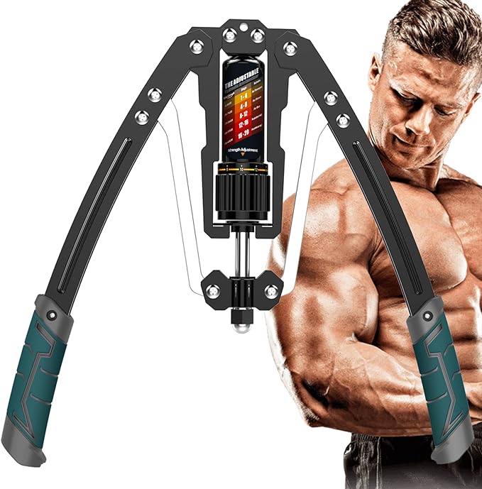 EAST MOUNT Twister Arm Exerciser - Adjustable 22-440lbs Hydraulic Power, Home Chest Expander
