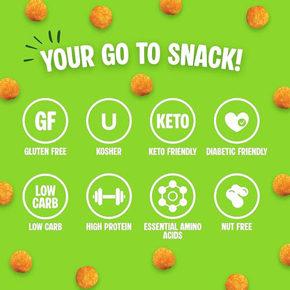 Twin Peaks Low Carb, Keto Friendly Protein Puffs, (Jalapeno Cheddar, 2.1 Ounce), 2 Servings, 3 Pack