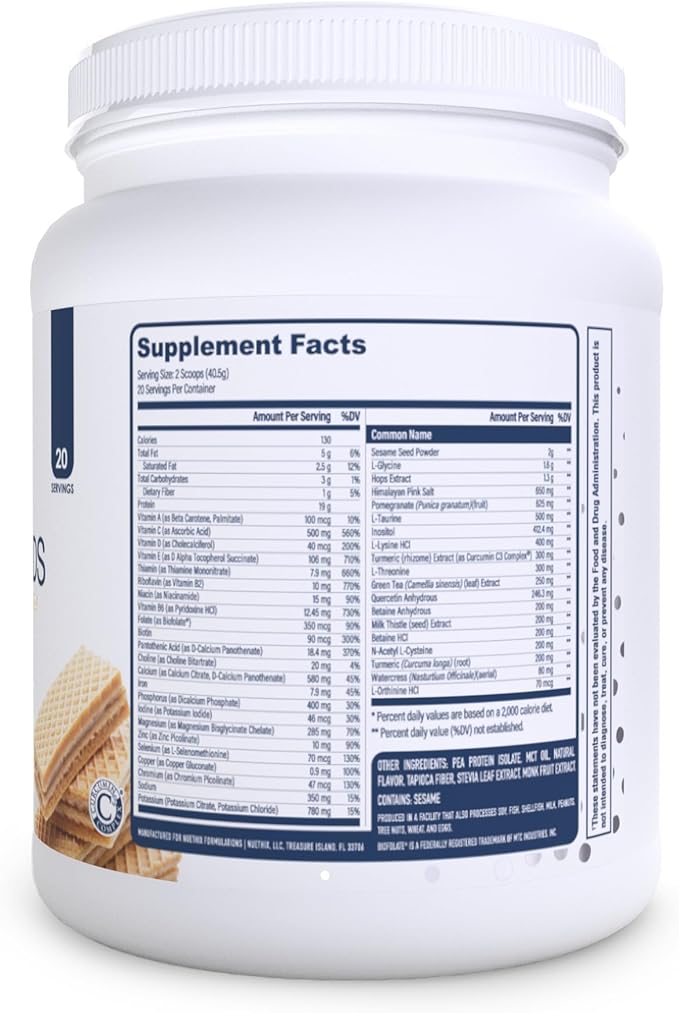 NuEthix Formulations Medipure DS with Pea Protein Phase 1 & 2 Detoxification System, Supplement to
