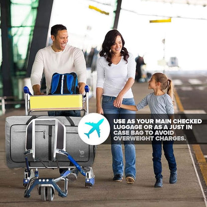 Bago Large Foldable Duffel Bags for Traveling Women & Men - 80L Packable Duffle Bag for Travel with