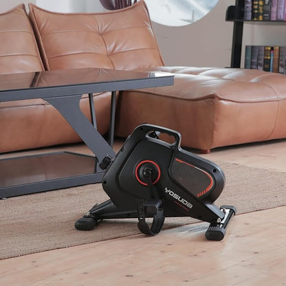 YOSUDA Under Desk Bike Pedal Exerciser - Magnetic Mini Exercise Bike for Arm/Leg Exercise, Desk