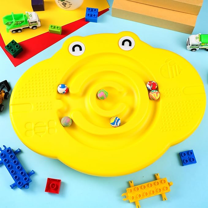 Maze Balance Board for Kids Plastic Wobble Rocker Balance Board with Mini Balls Load 170lb for