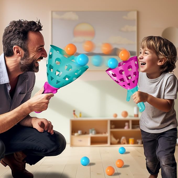 Bennol Outdoor Game Toys for Kids Boys with 20 Balls, Pop Pass Catch Ball Game Outside Toys Gifts