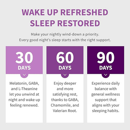 12-in-1 Melatonin Sleep Capsules - Natural Sleep Aids for Adults with Melatonin 5mg and Magnesium