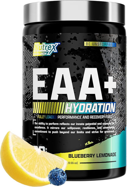 Nutrex Research EAA Hydration | EAAs + BCAA Powder | Muscle Recovery, Strength, Muscle Building
